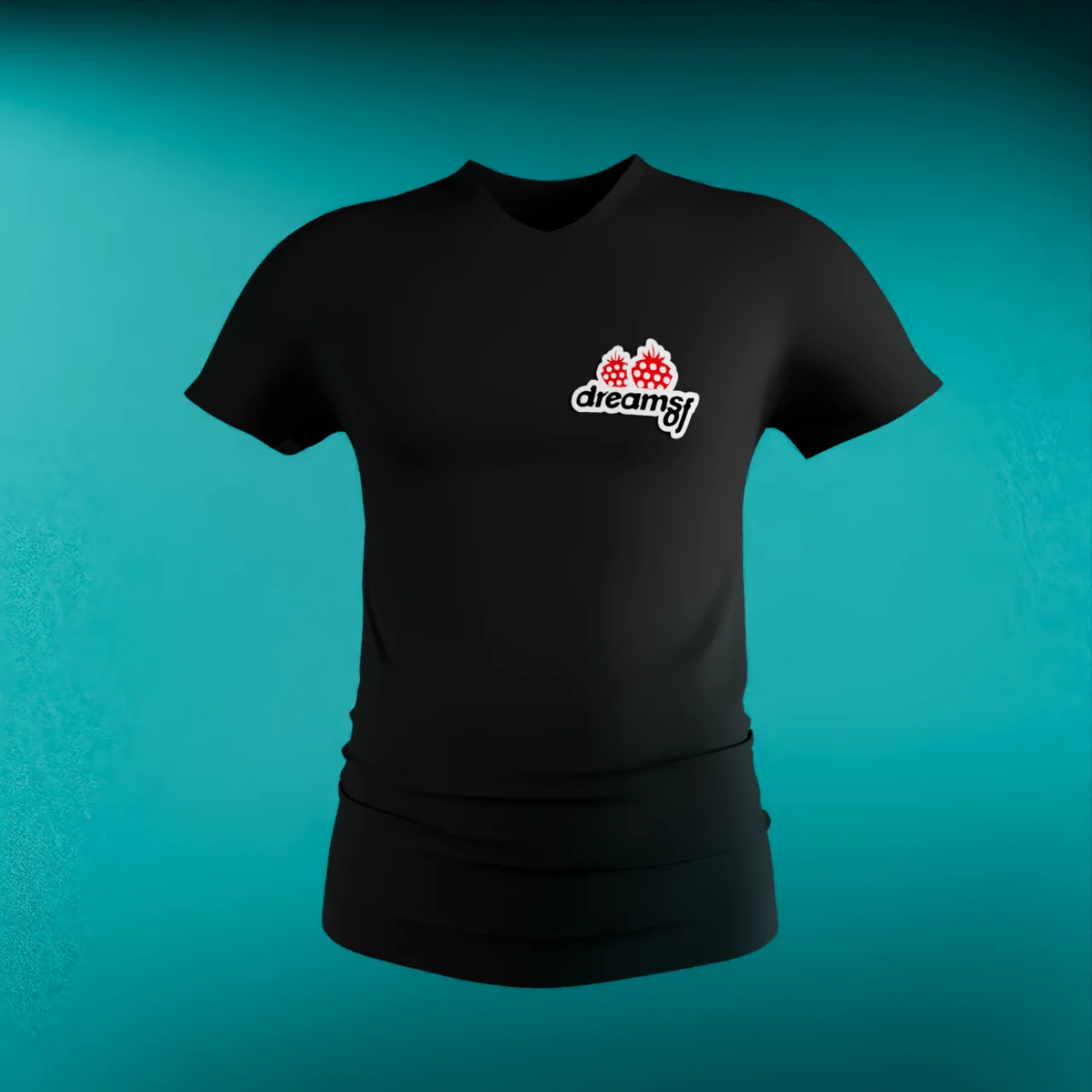 Dreams Of Zucalatina · T-Shirt Preta · Gola em V